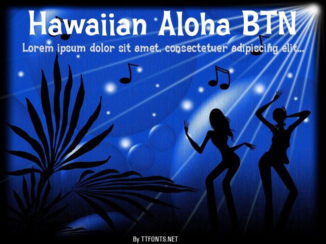 Hawaiian Aloha BTN example